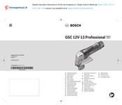 Bosch Professional GSC 12V-13 Original Instructions Manual