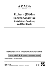 Arada Ecoburn S3 Installation, Servicing  & User Instructions