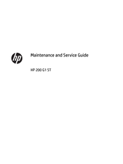 HP 200 G1 ST Maintenance And Service Manual