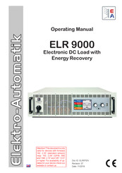 Elektro-Automatik ELR 9000 Operating Manual