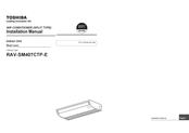 Toshiba RAV-SM407CTP-E Installation Manual
