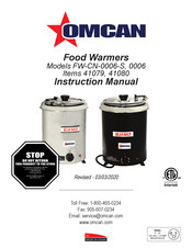 Omcan FW-CN-0006-S Instruction Manual