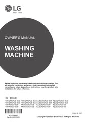 LG F4J5VNP9W Owner's Manual