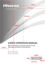 Hisense RT208N4ASN User's Operation Manual