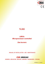 Unigas TLX83 Manual Of Installation - Use - Maintenance