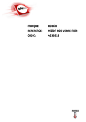 ROBLIN ATRIUM VERRE 900 CENTRALE Manual