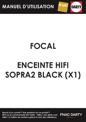 Focal SOPRA 1 User Manual