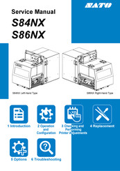 SATO S86NX Service Manual