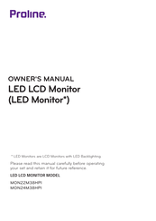 Proline MON22M38HPI Owner's Manual