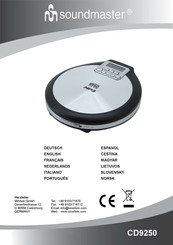SOUNDMASTER CD9250 Manual