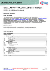 Infineon EVAL-XDPP1100-Q024-DB User Manual