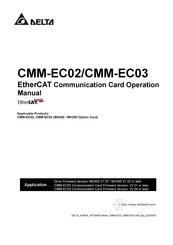 Delta CMM-EC02 Operation Manual