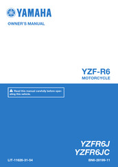 Yamaha YZF-R6 2017 Owner's Manual