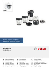 Bosch MUM4 Instruction Manual