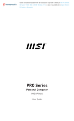 MSI PRO DP20ZA User Manual