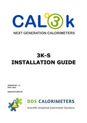 DDS Calorimeters CALOK 3K-S Installation Manual