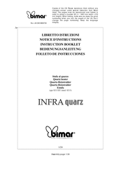 Bimar S213 Instruction Booklet
