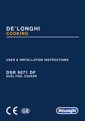 DeLonghi DSR 9071 DF User & Installation Instructions Manual
