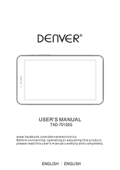 Denver TAD-70102G User Manual
