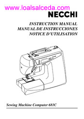 Necchi 681C Instruction Manual