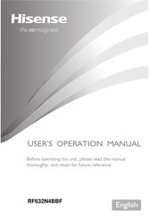 Hisense RF632N4BBF User's Operation Manual