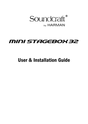 Harman Soundcraft MINI STAGEBOX 32 User's Installation Manual