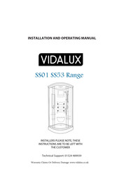 Vidalux SS01 Installation And Operating Manual