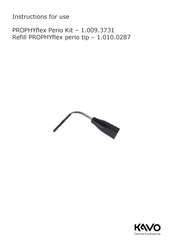 KaVo 1.010.0287 Instructions For Use Manual