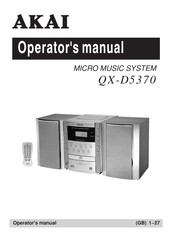 Akai QX-D5370 Operator's Manual