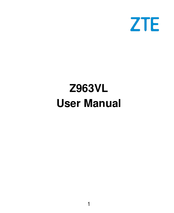 Zte Z963VL User Manual
