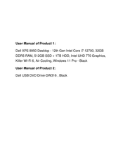 Dell XPS 8950 Setup And Specifications