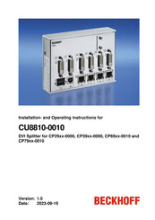 Beckhoff CU8810-0010 Installation And Operating Instructions Manual