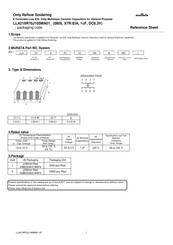 Murata LLA219R70J105MA01 Series Reference Sheet