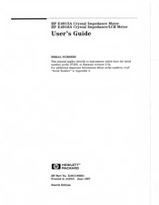 HP E4916A User Manual