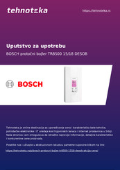 Bosch TR8500 24/27 DESOB Operating Instructions Manual