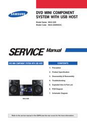 Samsung MAX-G55R/EDC Service Manual