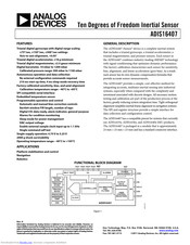 Analog Devices ADIS16407 Manual