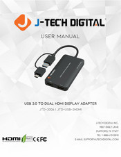 J-Tech Digital JTD-USB-2HDMI User Manual
