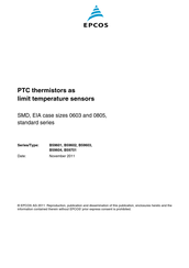 Epcos B59603 Manual