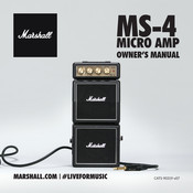Marshall Amplification MS-4 Owner's Manual