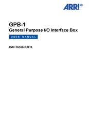 ARRI GPB-1 User Manual