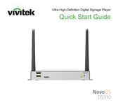 Vivitek NovoDS DS210 Quick Start Manual