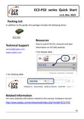 ICP DAS USA EC2-P32 Quick Start