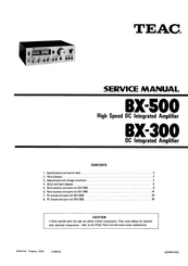 Teac BX-500 Service Manual