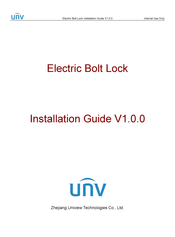 UNV OEA-EL12 Installation Manual