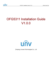 UNV OFG5311 Installation Manual