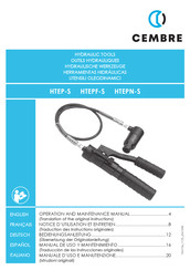 Cembre HTEPF-S Operation And Maintenance Manual