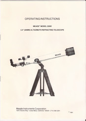 Meade MEADE 226W Operating Instructions Manual
