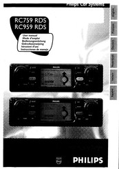 Philips RC759 RDS User Manual