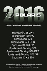 Polaris Sportsman Touring 570 SP 2016 Owner's Manual For Maintenance And Safety